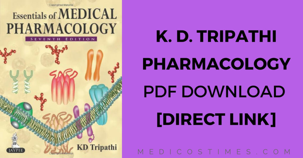 Pharmacology Kd Tripathi Book Download